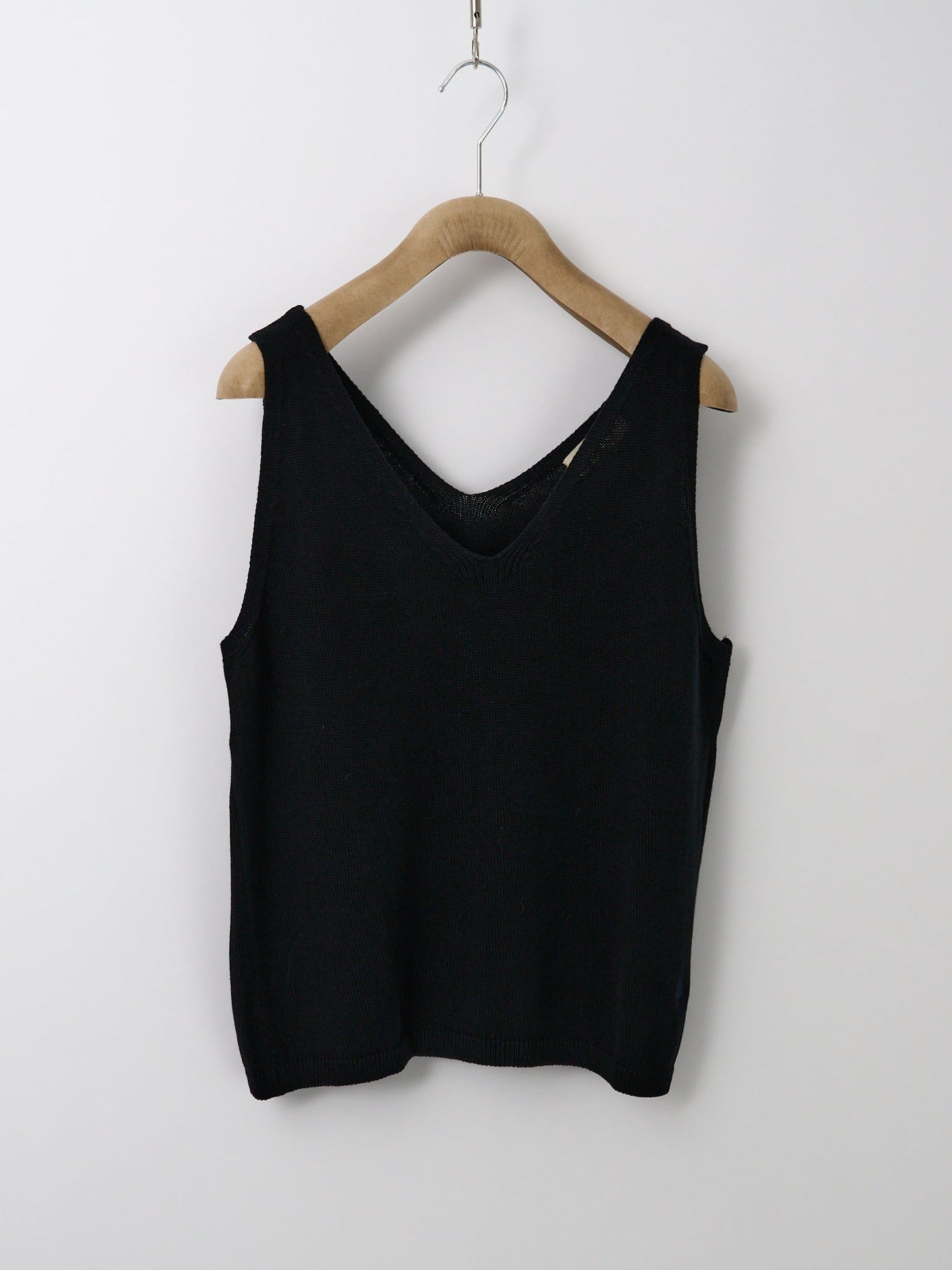 Organic Cotton Tank Top - Deep Black