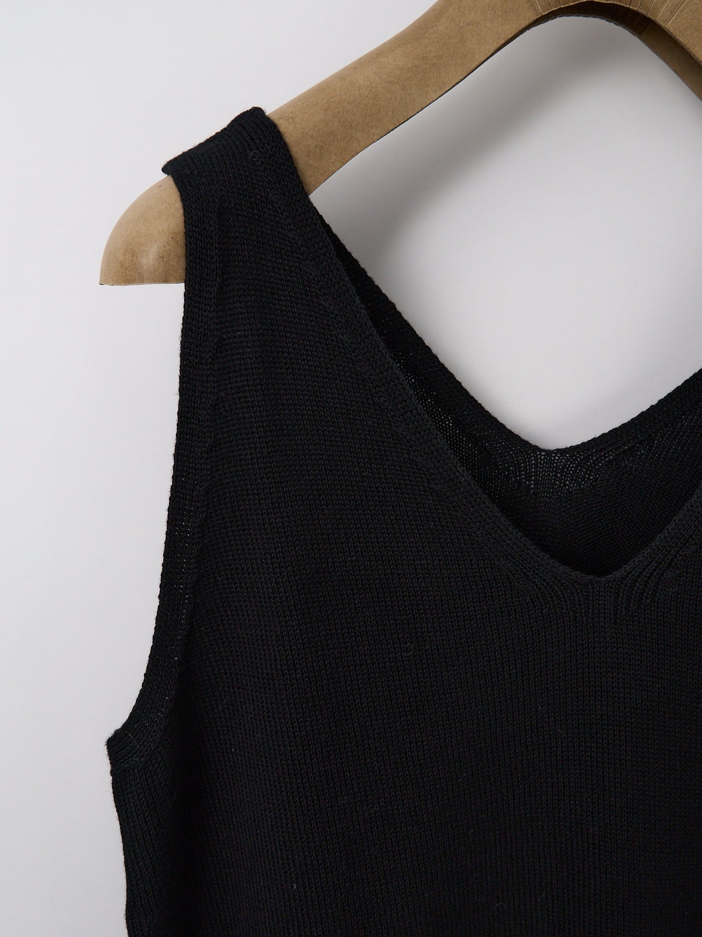 Organic Cotton Tank Top - Deep Black