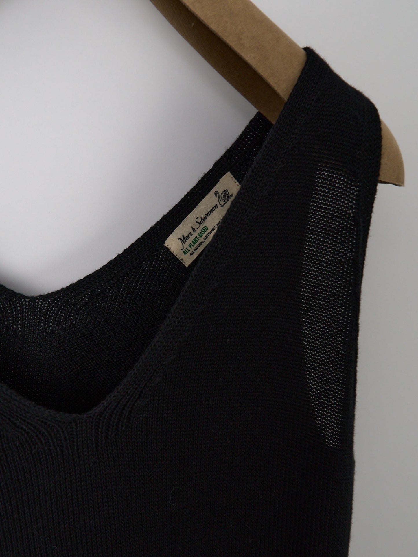 Organic Cotton Tank Top - Deep Black