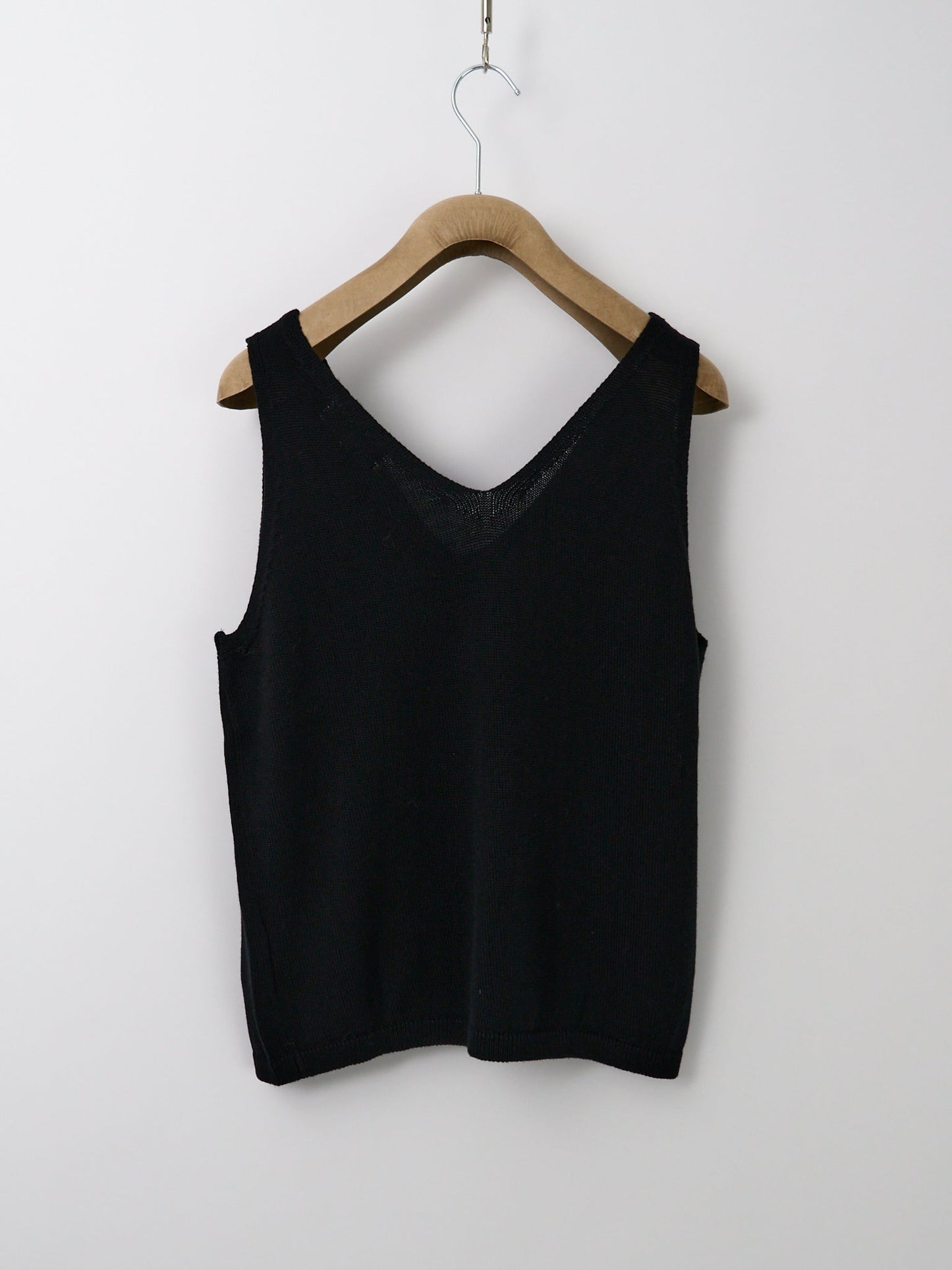 Organic Cotton Tank Top - Deep Black