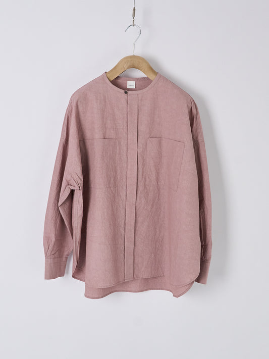 Double-Pocket Wide Shirt – Pink