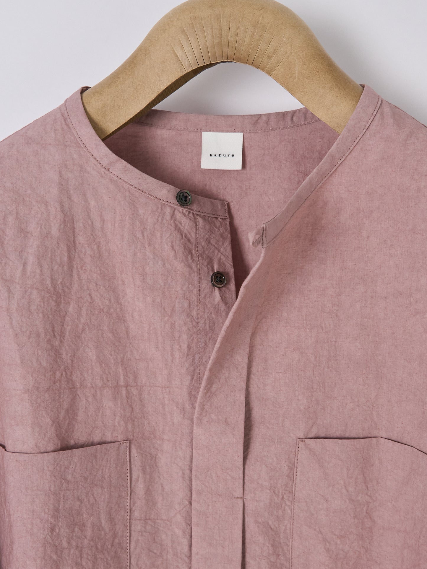 Double-Pocket Wide Shirt – Pink