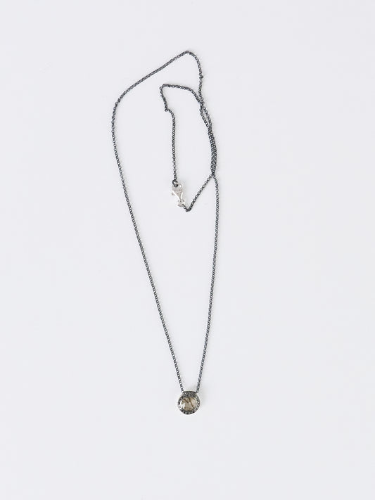Rosa Maria Necklace – Black Diamonds & Green Quartz