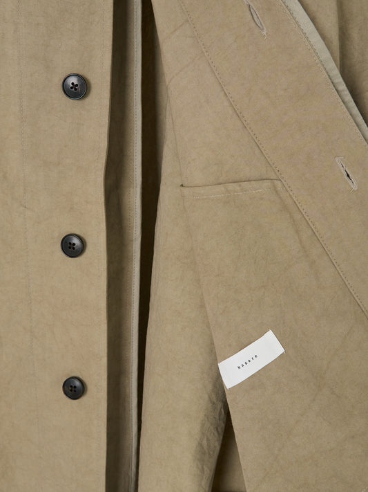 Cotton Short Coat - Beige