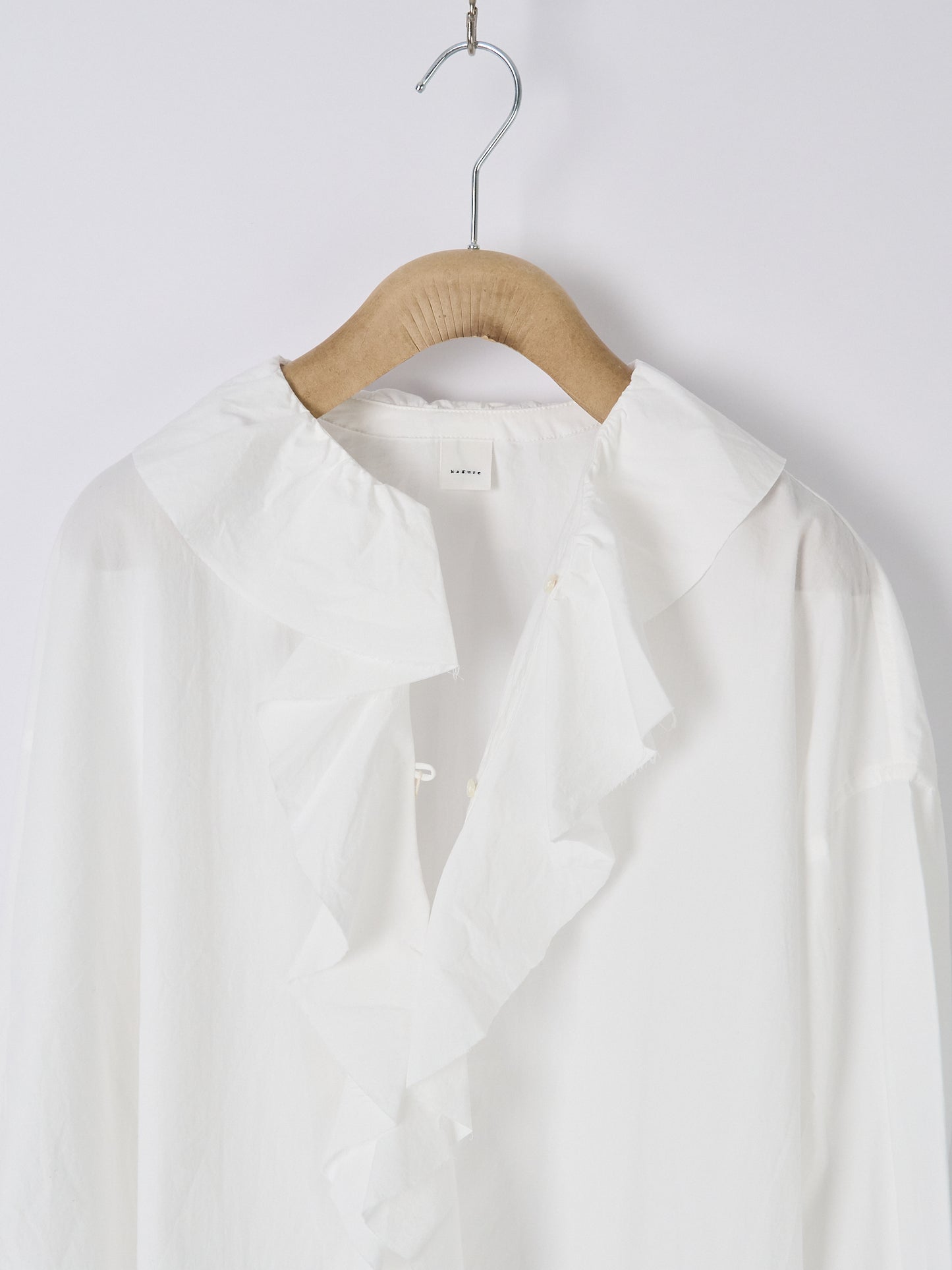 Frill Collar Shirt - Off-White