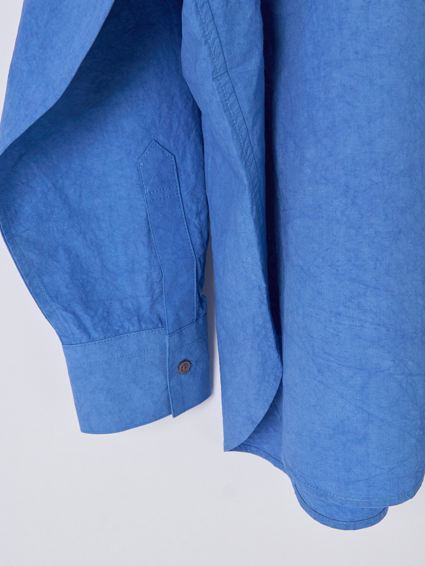 Double-Pocket Wide Shirt – Blue