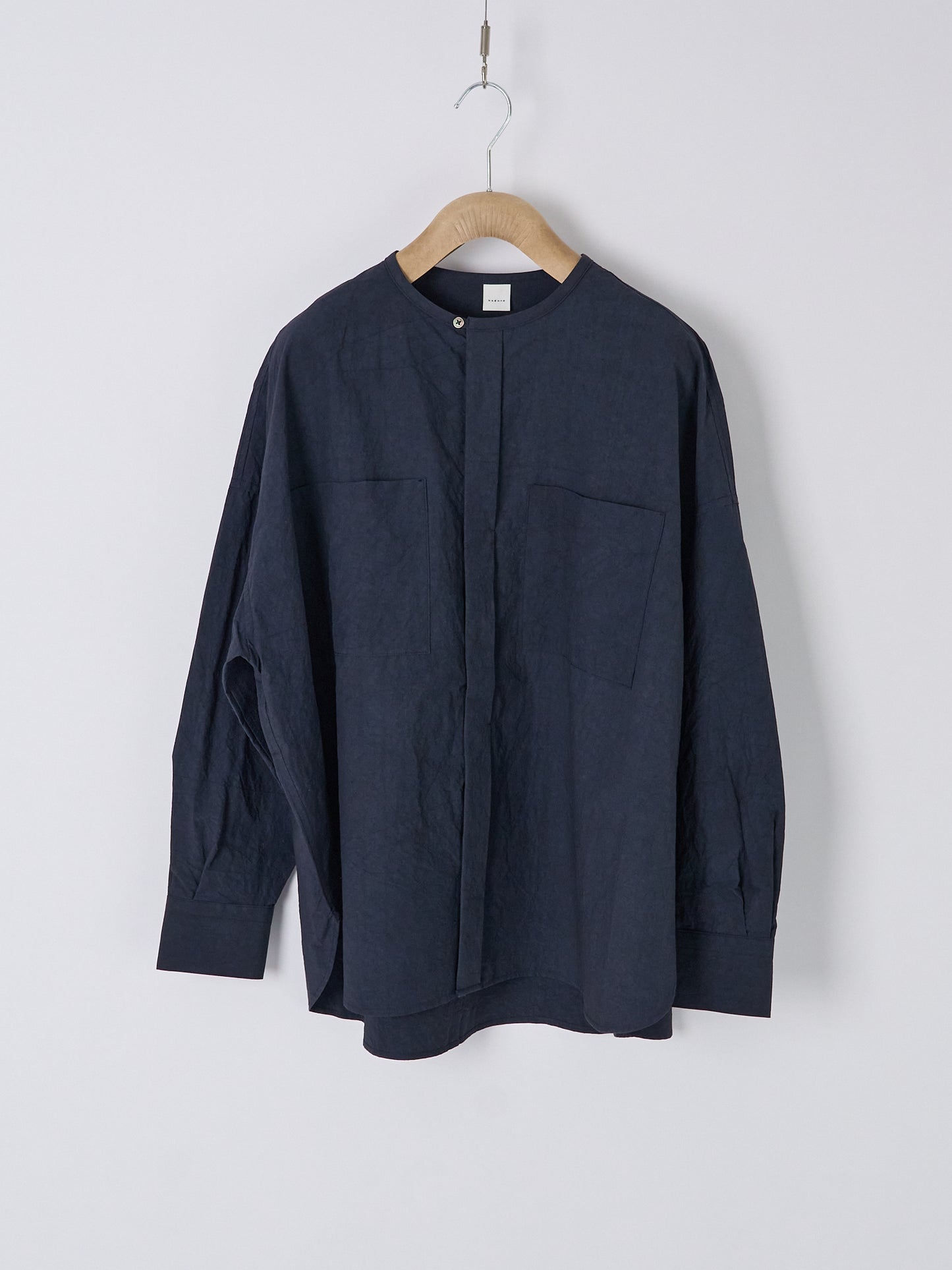 Double-Pocket Wide Shirt – Navy