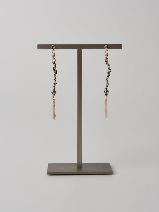 N° 815 Earrings Gold Black