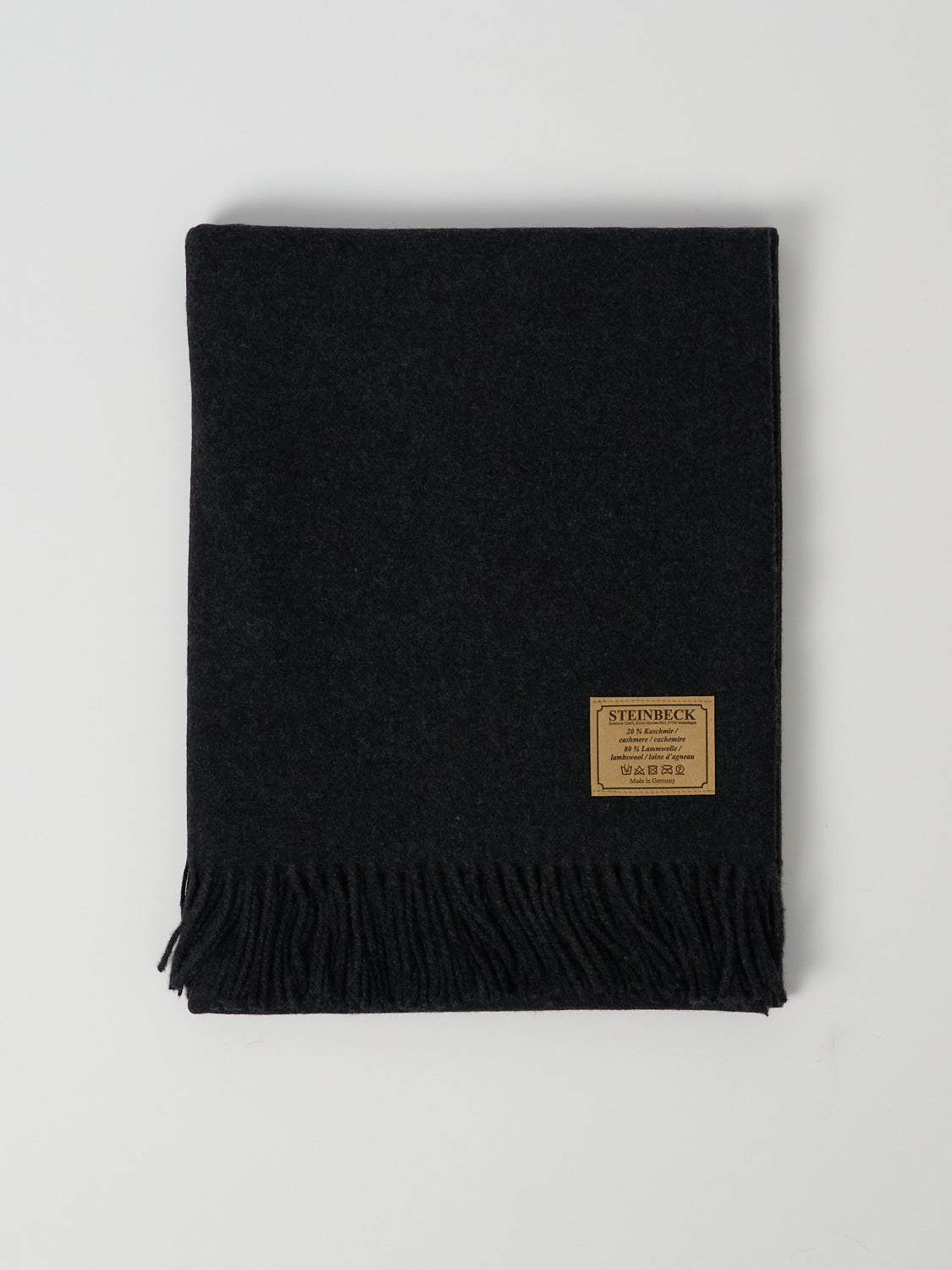 Cashmere Lambswool Blanket 130 × 180 cm Graphite