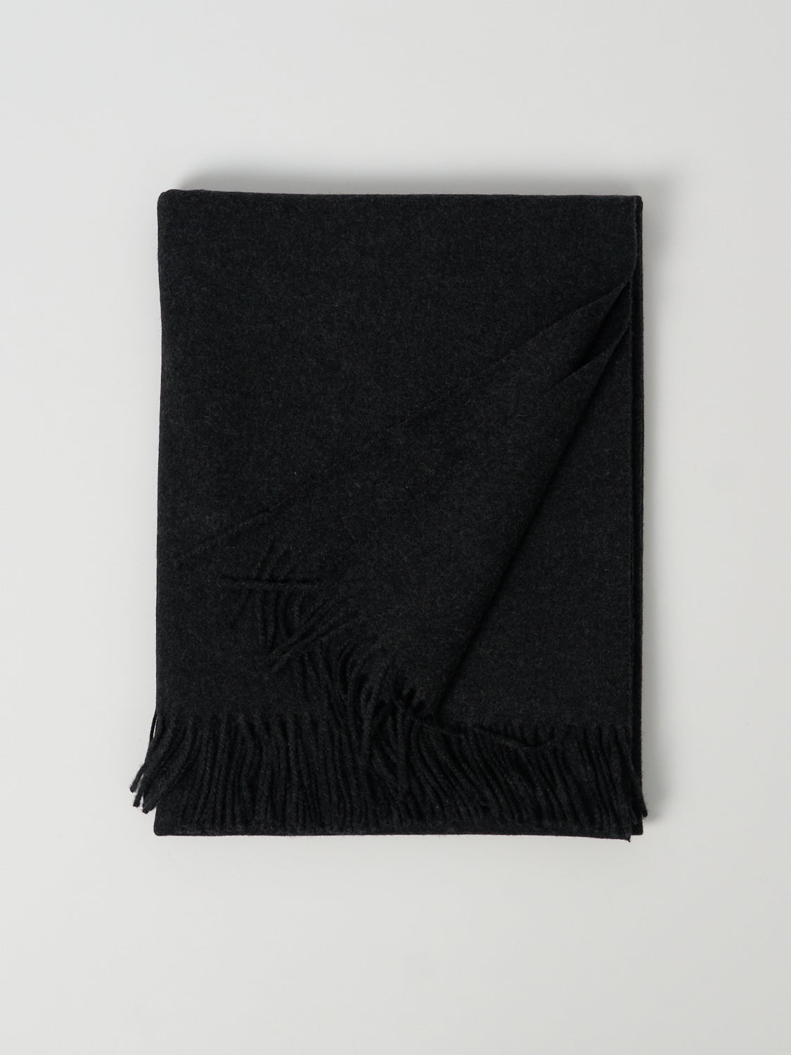 Cashmere Lambswool Blanket 130 × 180 cm Graphite