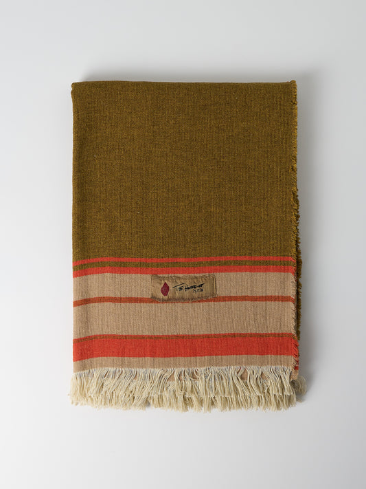 Djerba Linen-Blend Throw Mustard