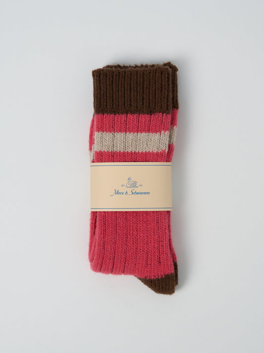 MW74 Extra-Fine Merino Wool Socks Raspberry