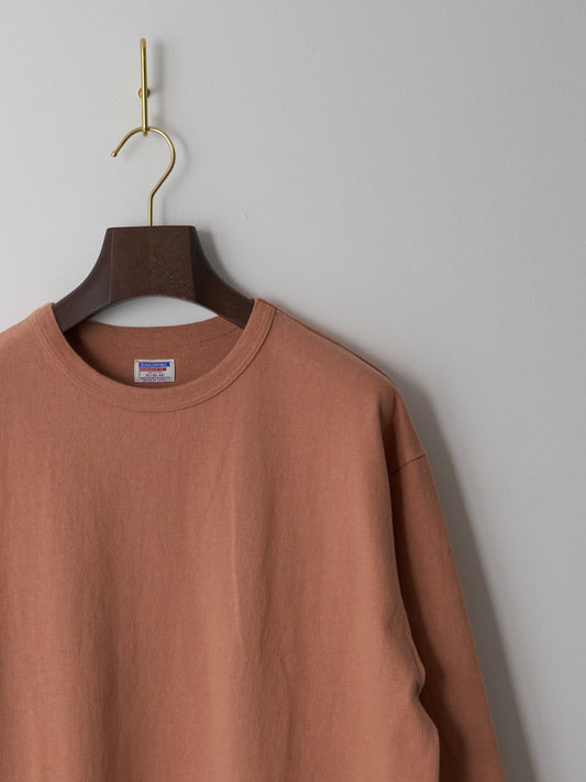 Stand Wheel H/W Long Sleeve Tee - Salmon Pink
