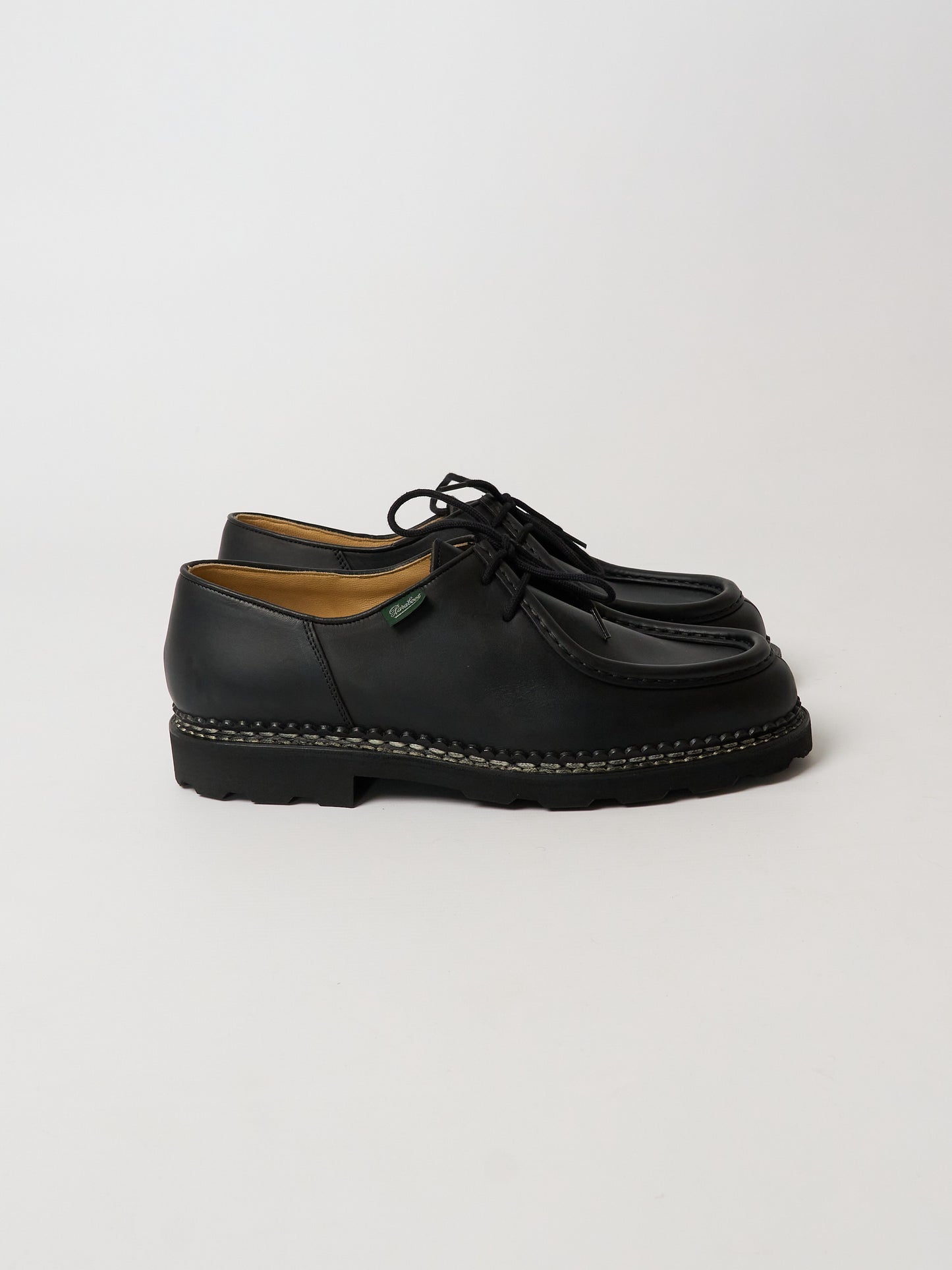 Paraboot Michael Marche Shoe in Black Lisse Noir