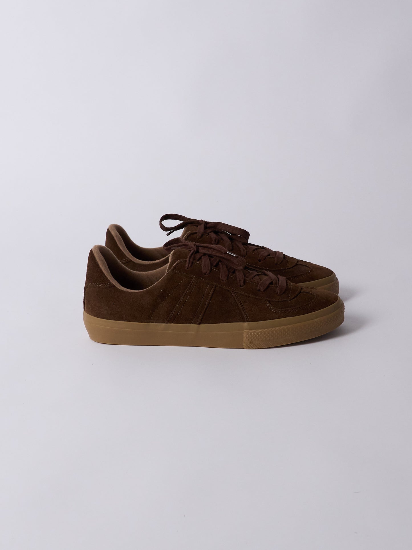 German Military Trainer – Skateboarding Model (Brown Suede)