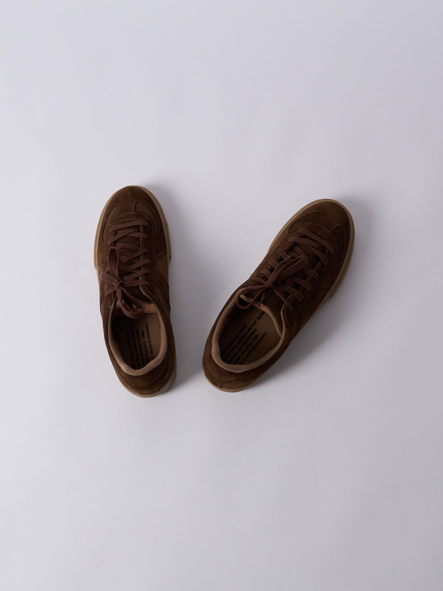 German Military Trainer – Skateboarding Model (Brown Suede)