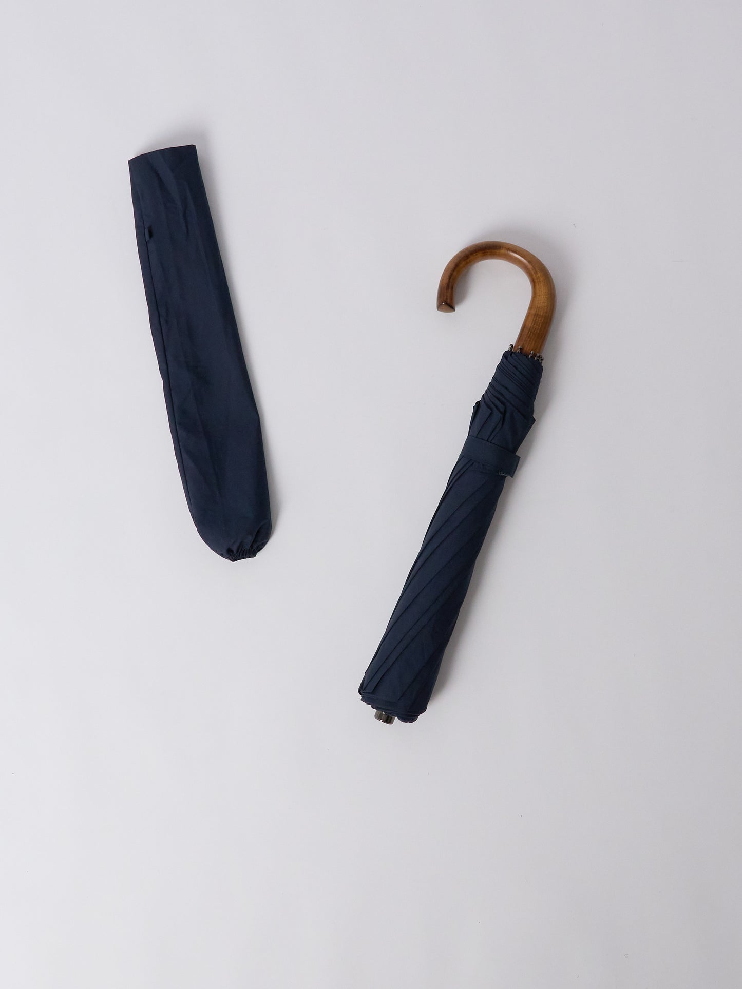 Telescopic Umbrella, Maple Crook, Automatic, TEL5 - Navy