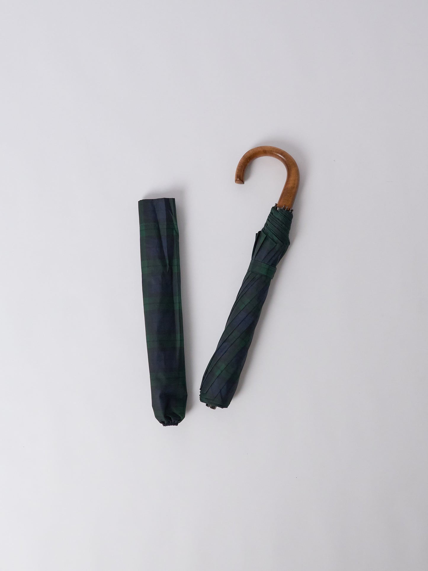 Telescopic Umbrella, Maple Crook, Automatic, TEL5 - Tartan