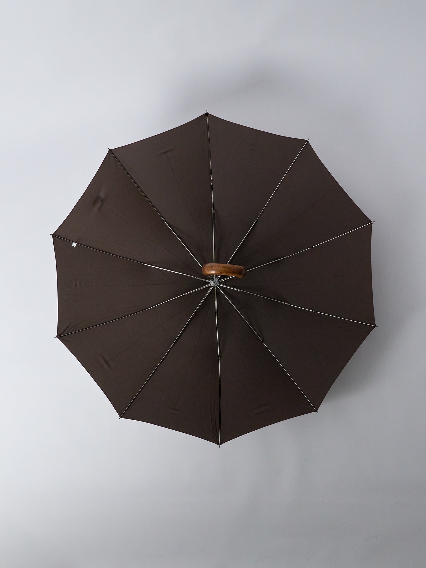 Telescopic Umbrella, Maple Crook, Automatic, TEL5 - Brown