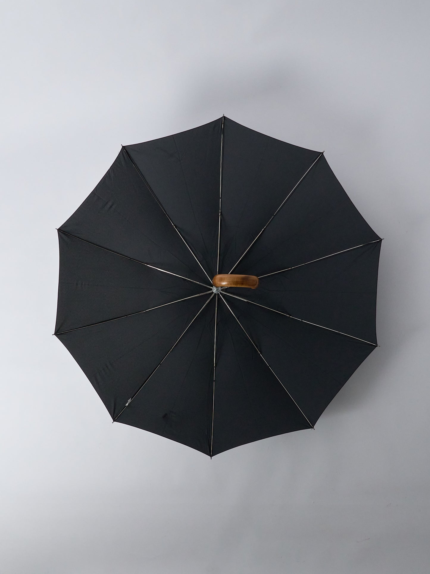 Telescopic Umbrella, Maple Crook, Automatic, TEL5 - Black