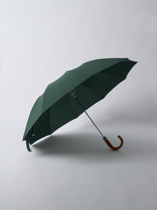 Telescopic Umbrella, Maple Crook, Automatic, TEL5 - Racing Green