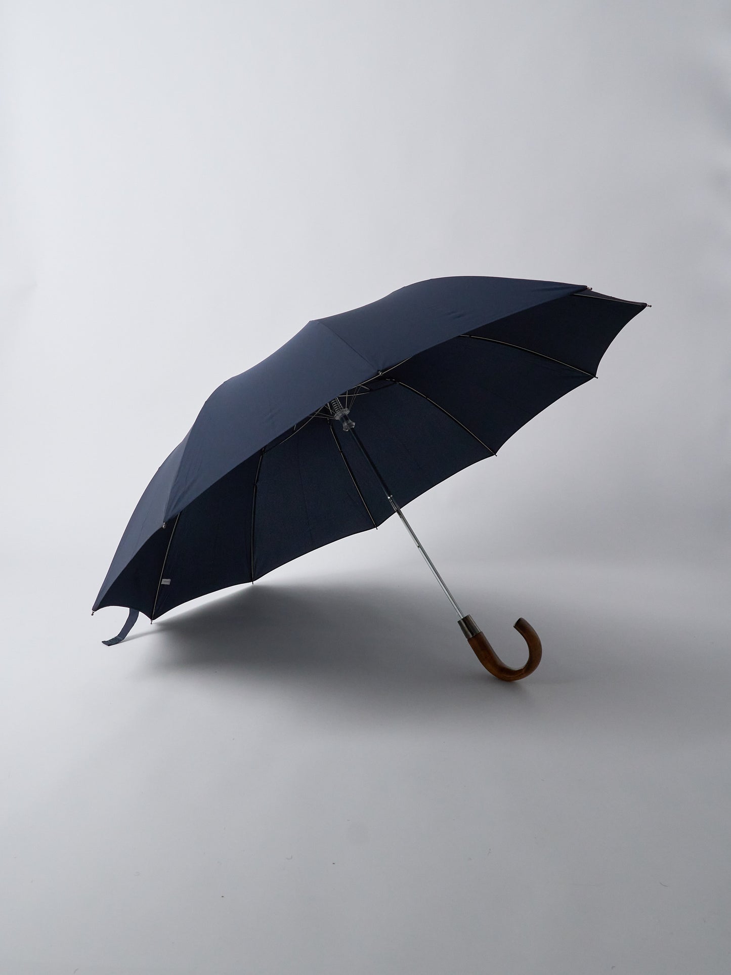 Telescopic Umbrella, Maple Crook, Automatic, TEL5 - Navy