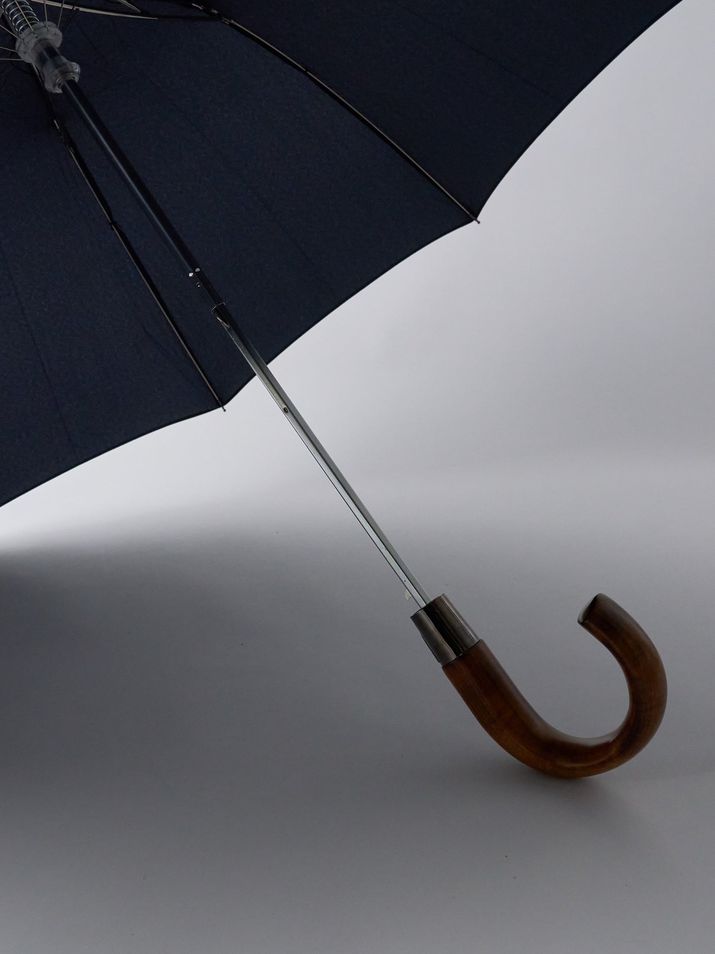 Telescopic Umbrella, Maple Crook, Automatic, TEL5 - Navy