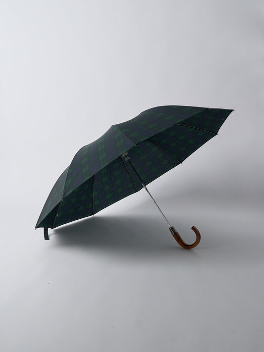 Telescopic Umbrella, Maple Crook, Automatic, TEL5 - Tartan