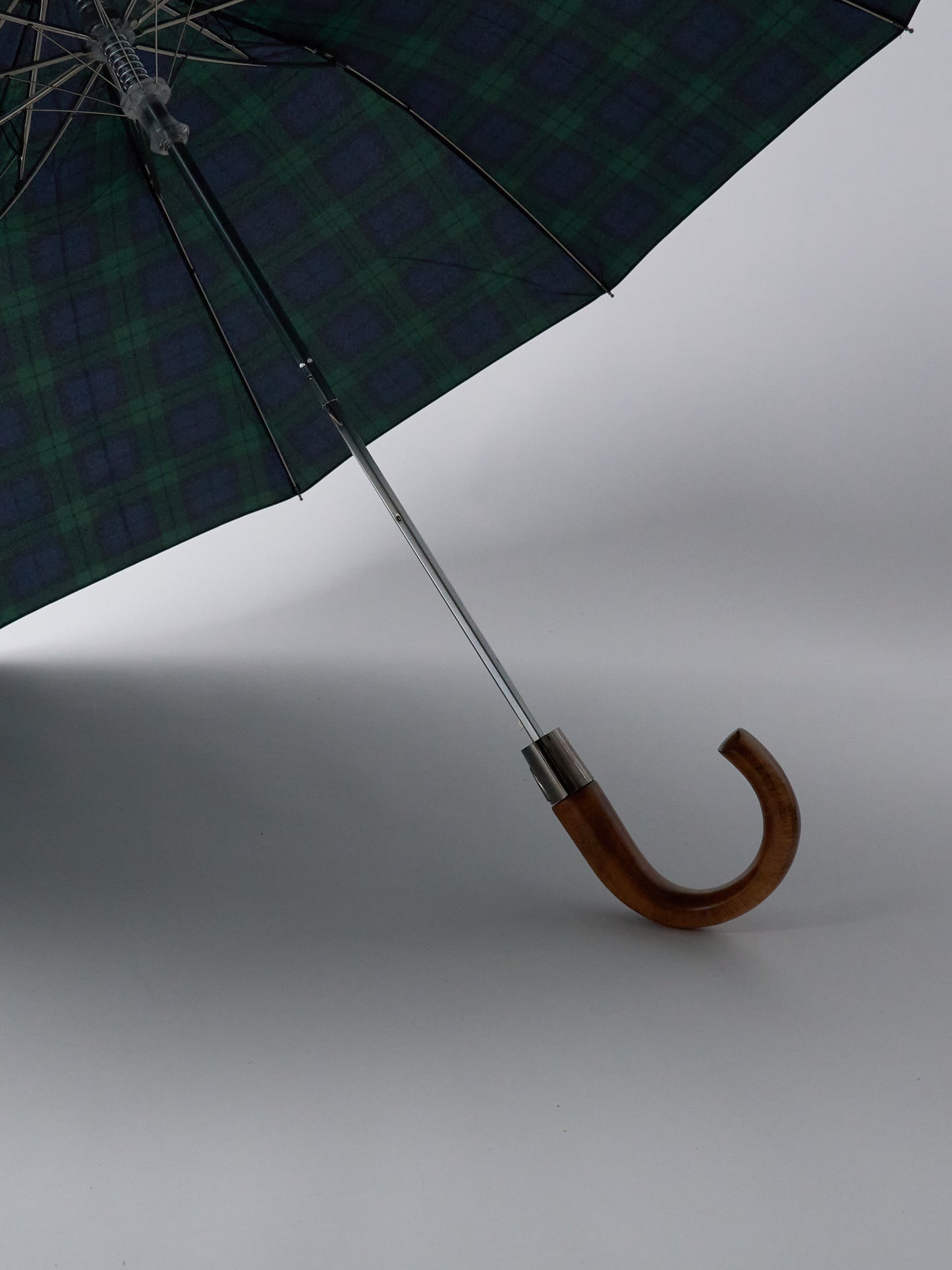 Telescopic Umbrella, Maple Crook, Automatic, TEL5 - Tartan