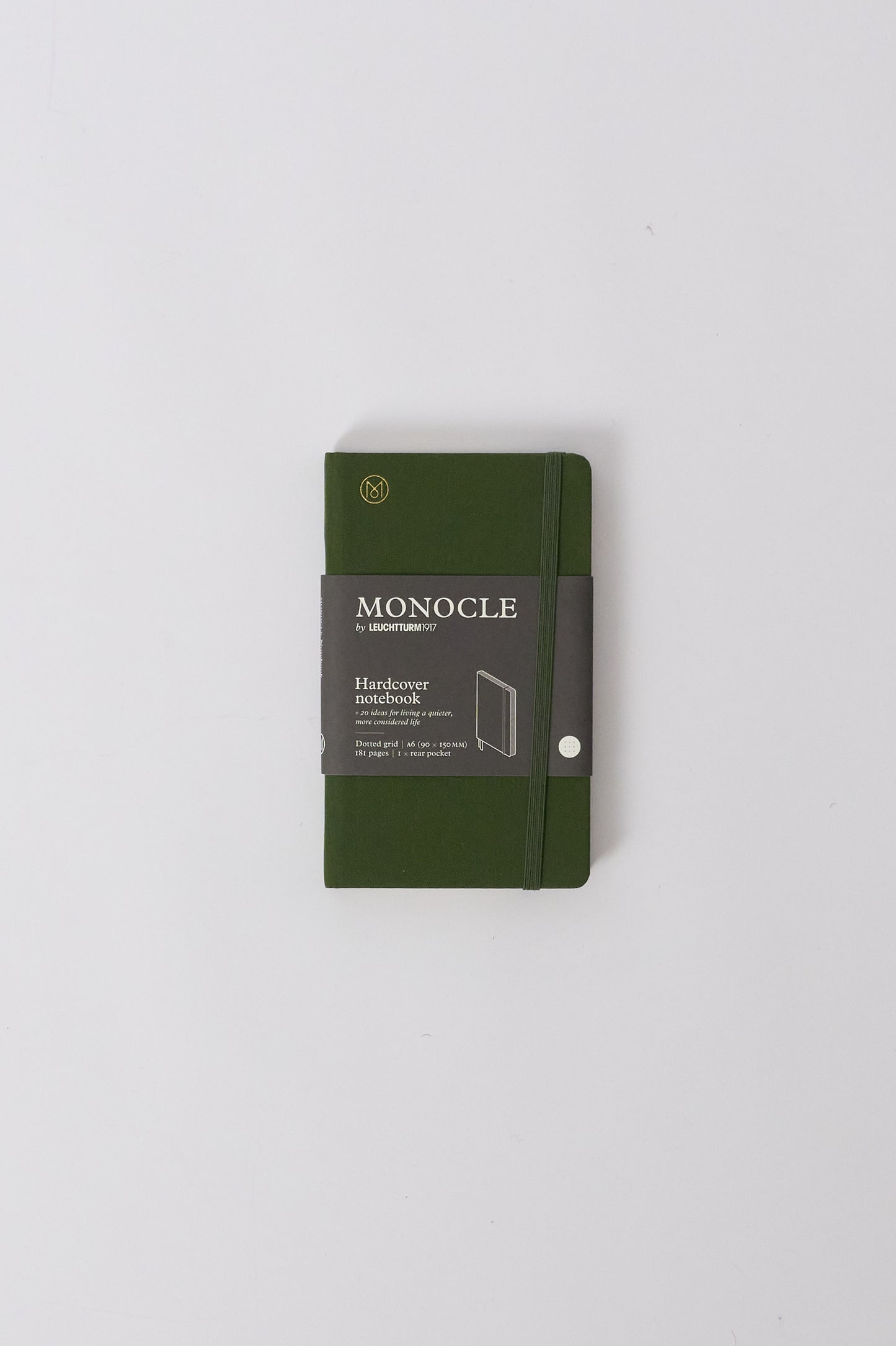 Monocle x Leuchtturm1917 hardcover linen notebook (A6) - Olive