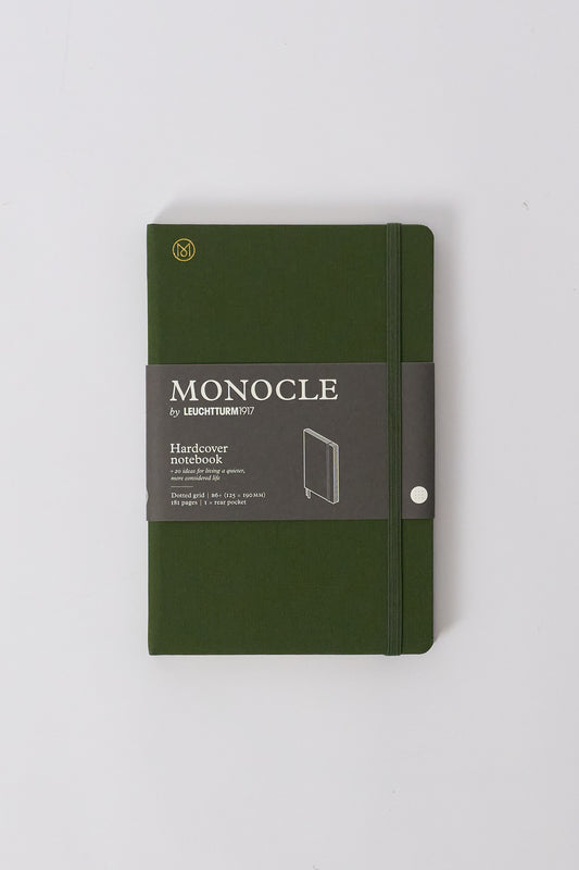 Monocle x Leuchtturm1917 hardcover linen notebook (B6+) - Olive