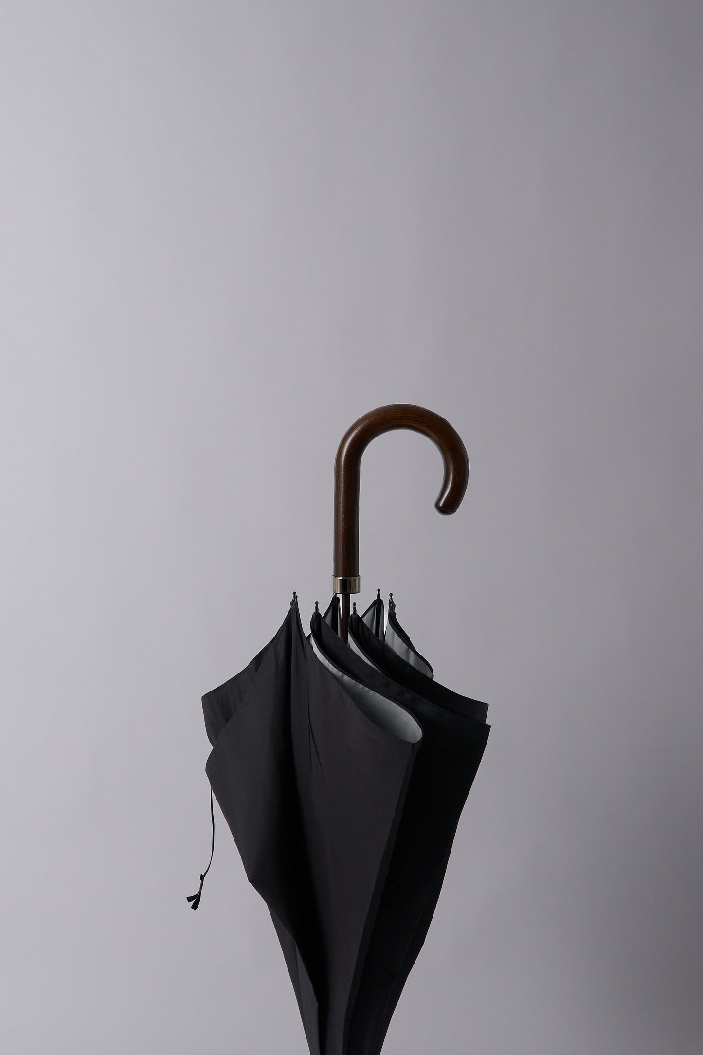 GT1 Double Faced Hardwood Umbrella - Black/Grey