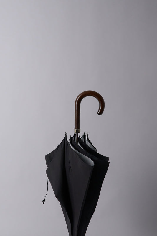 GT1 Double Faced Hardwood Umbrella - Black/Grey