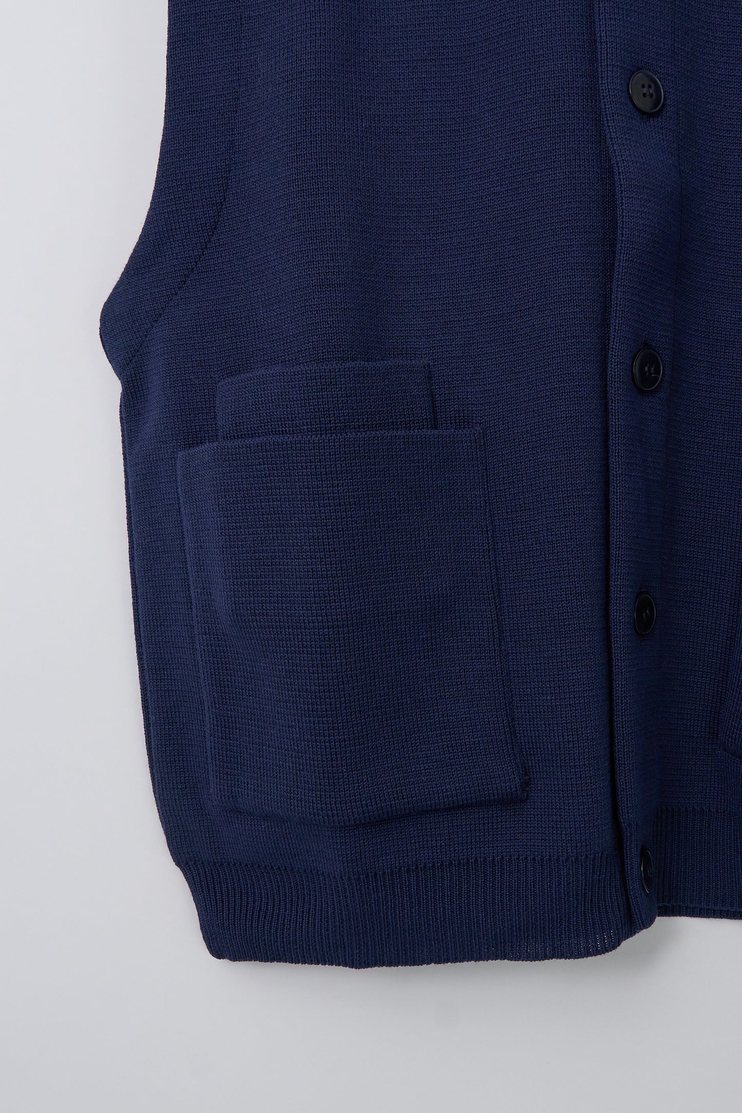 Gali Sleeveless Cardigan - Navy