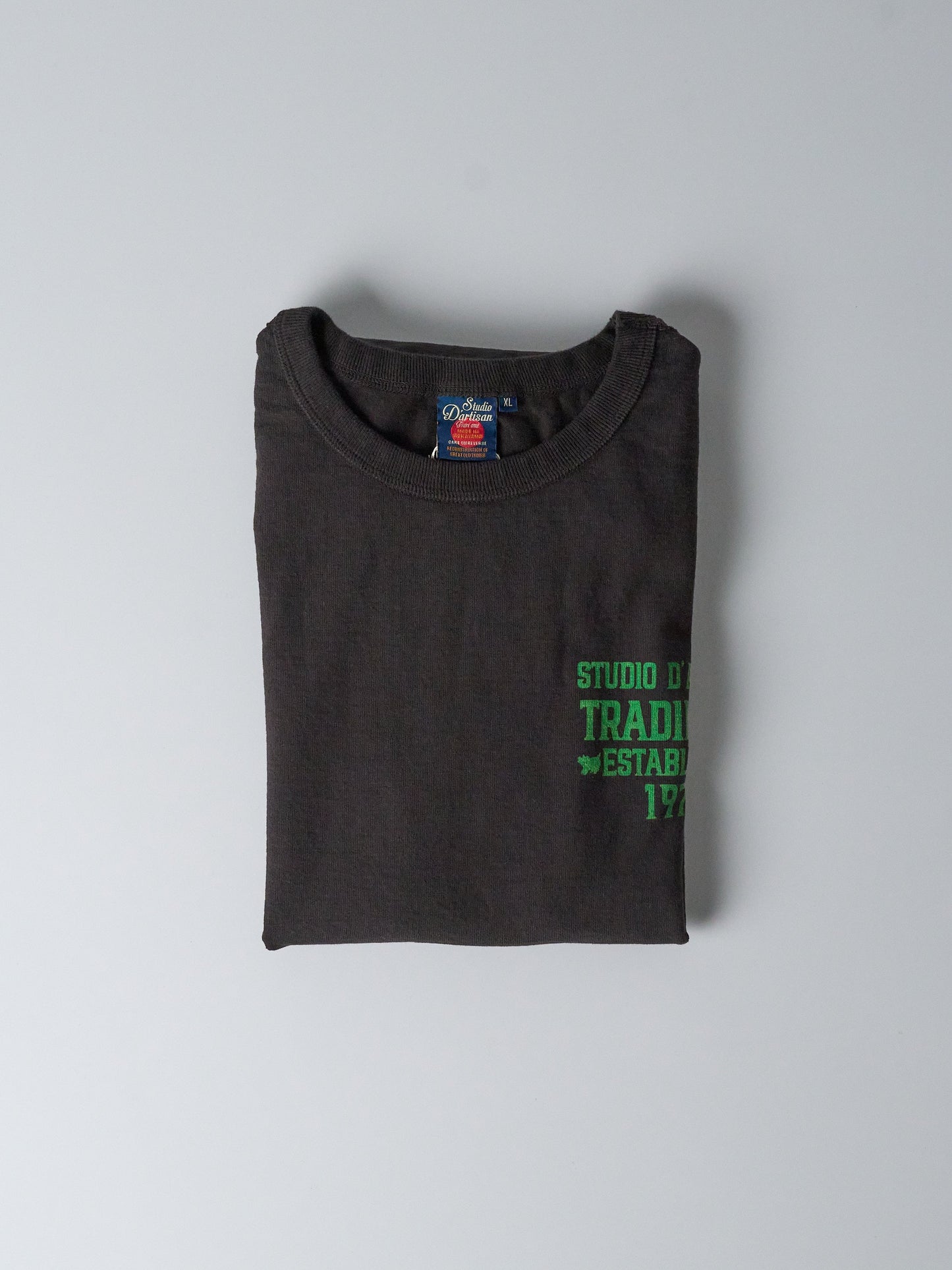 Studio D'Artisan Loop-knit Print T-shirt (8141A) - Charcoal