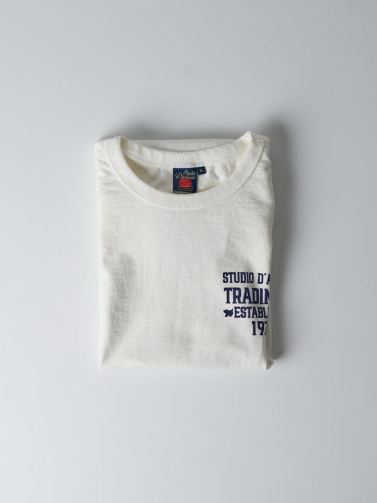 Studio D'Artisan Loop-knit Print T-shirt (8141A) - White