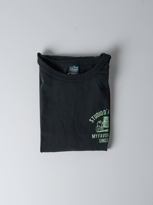 U.S.A. Cotton Print T-shirt (8143A) - Black