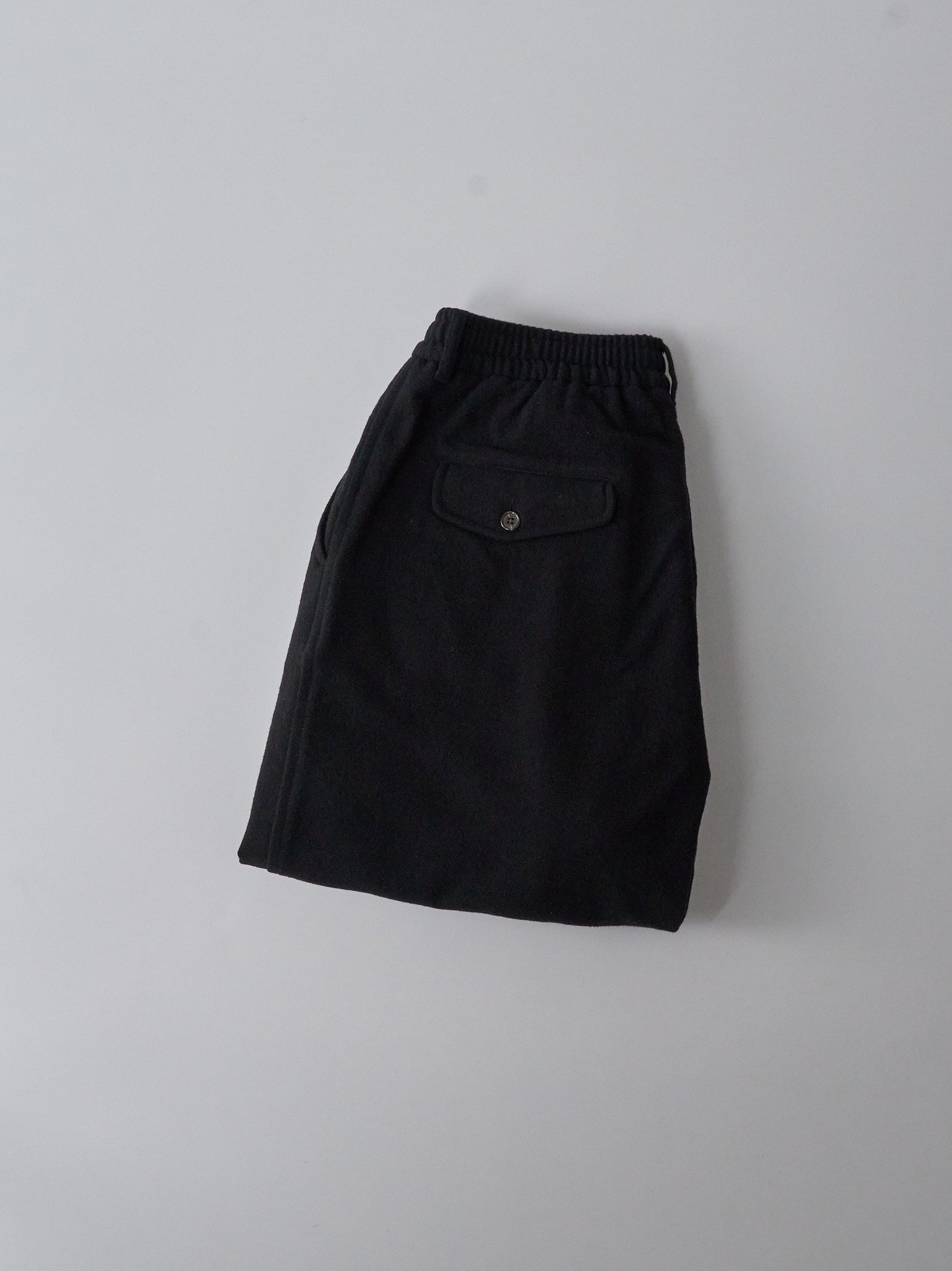 Oxford Pant in Black Recycled Soft Wool