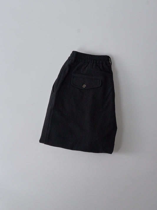 Oxford Pant in Black Recycled Soft Wool