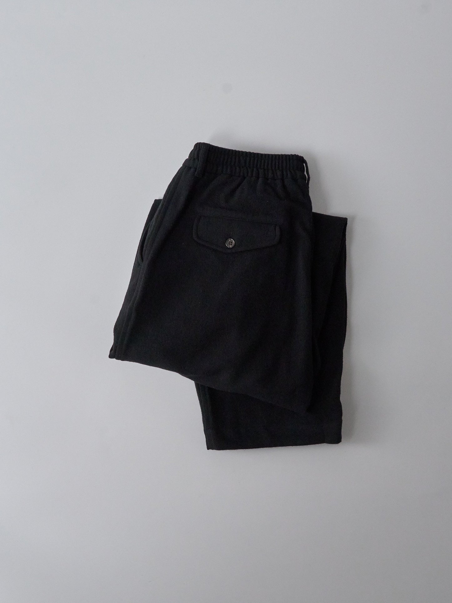Oxford Pant in Black Recycled Soft Wool