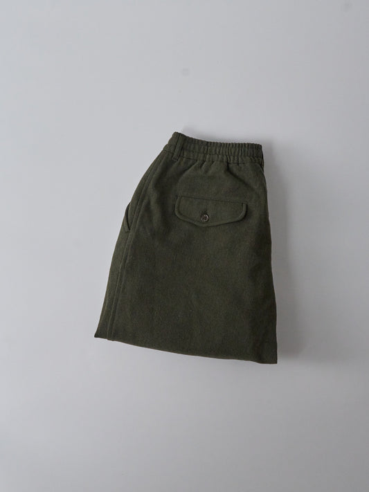 Oxford Pant in Olive Recycled Soft Wool
