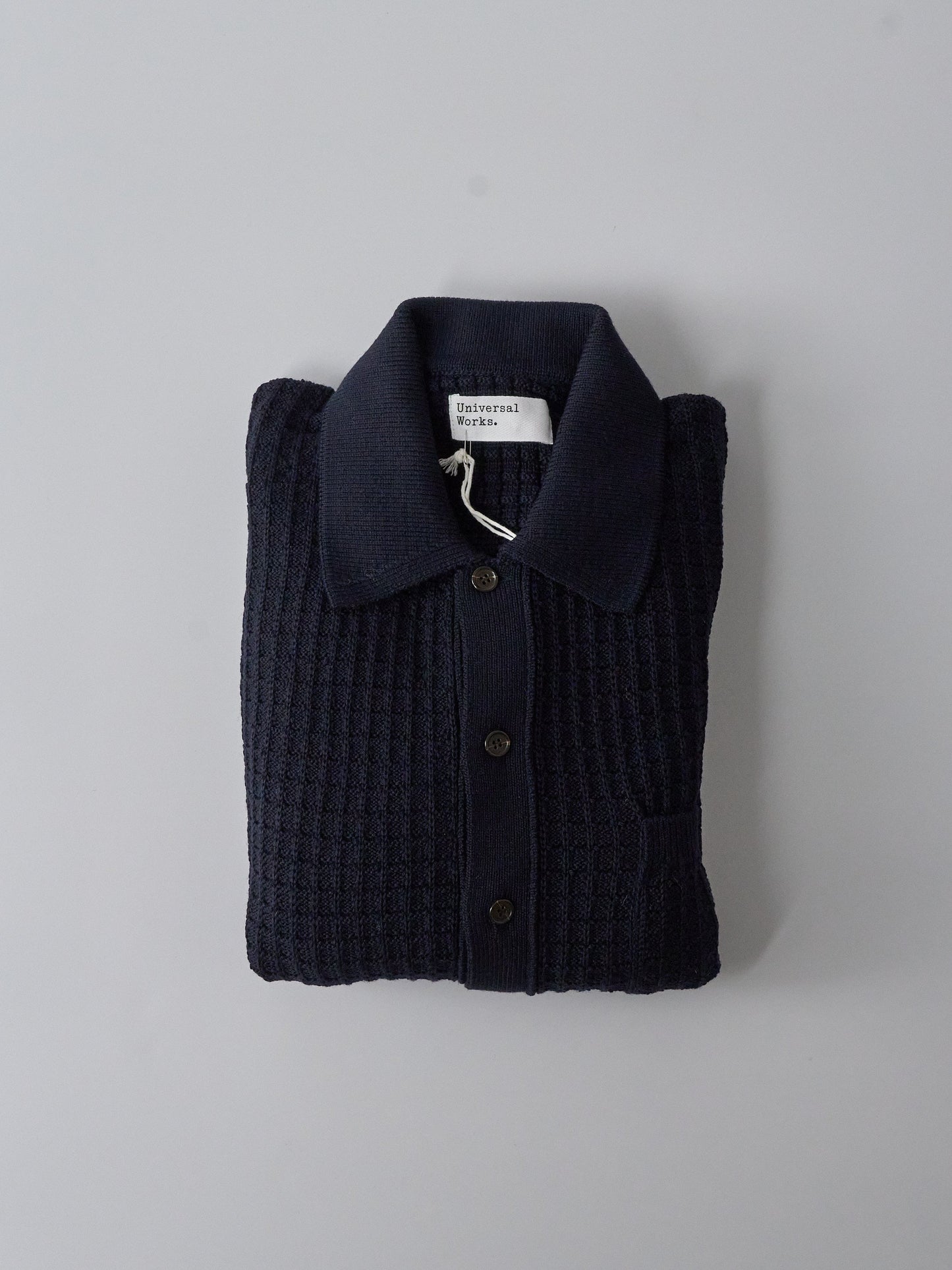 Knit Jacket in Merino Knit - Navy
