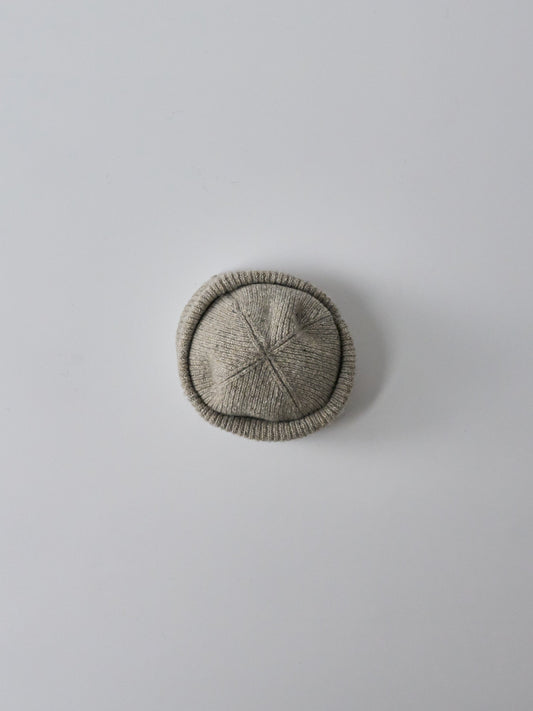 Watch Cap in Tweed Knit - Oatmeal