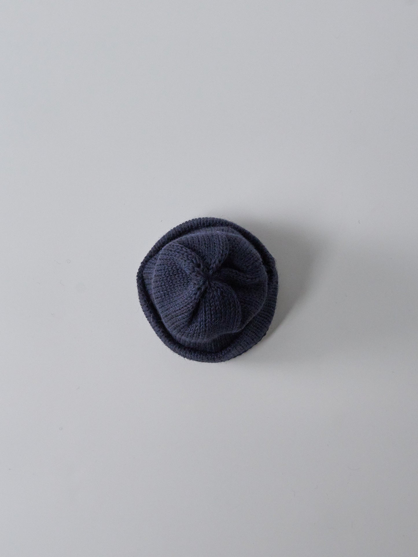 Short Watch Cap in British Wool - Navy