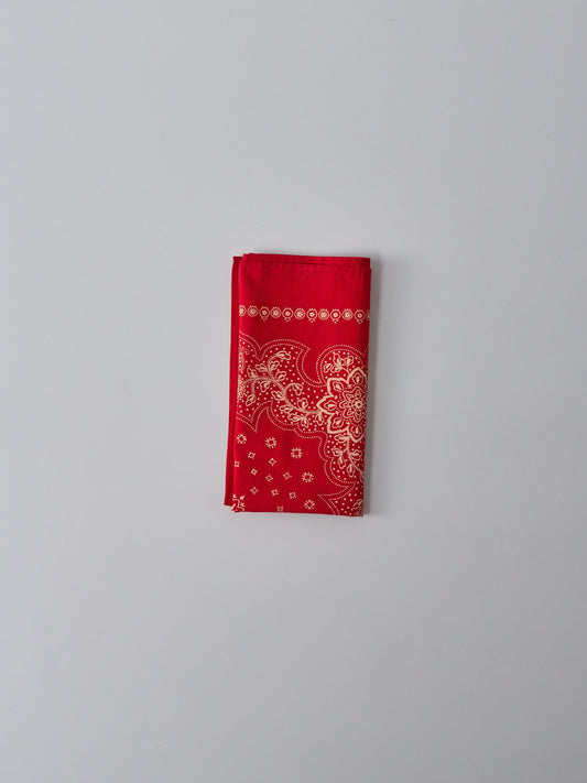 Neckerchief in Classic Bandana Print - Red