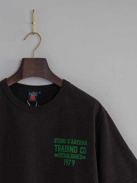 Studio D'Artisan Loop-knit Print T-shirt (8141A) - Charcoal