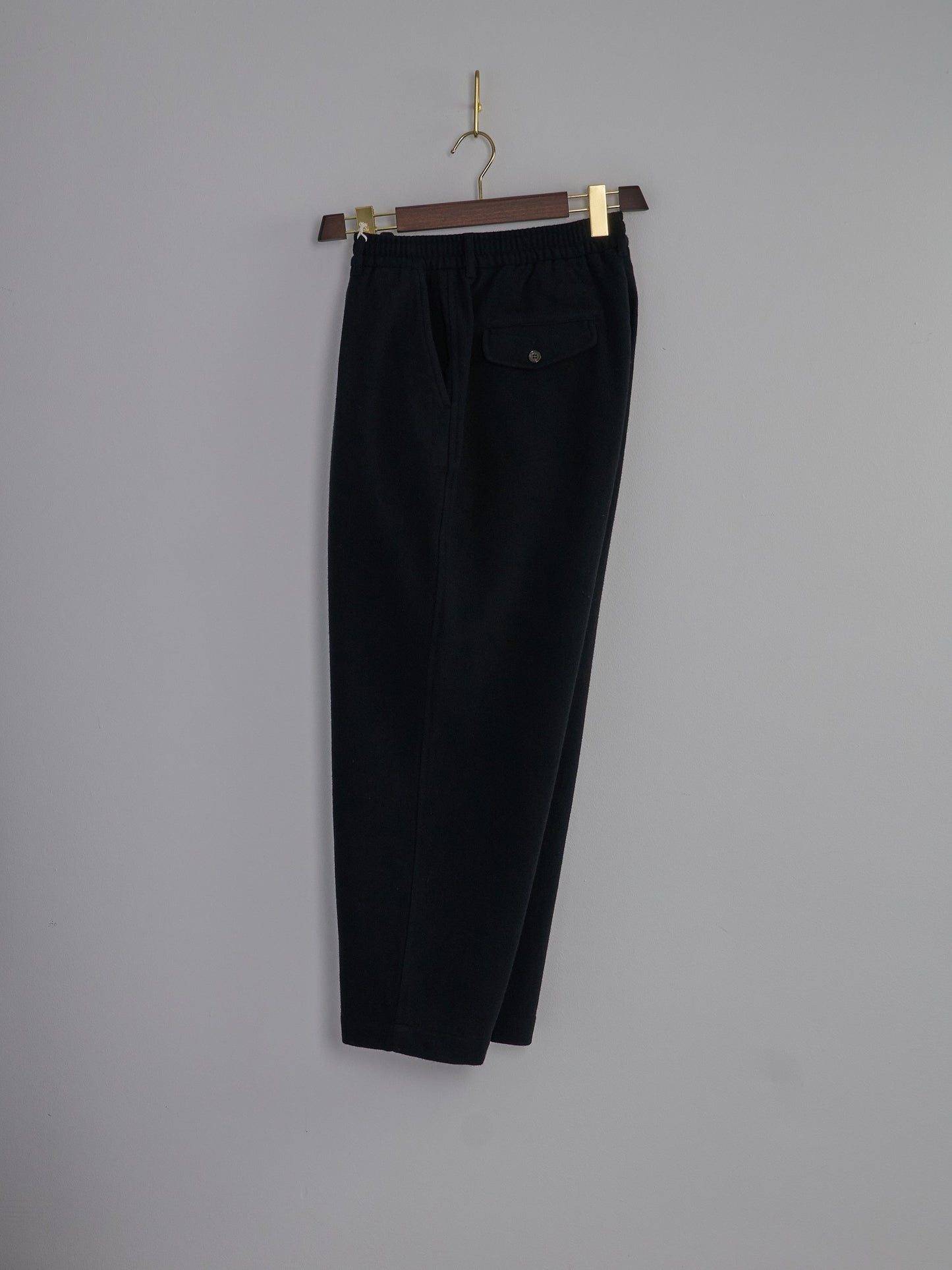 Oxford Pant in Black Recycled Soft Wool