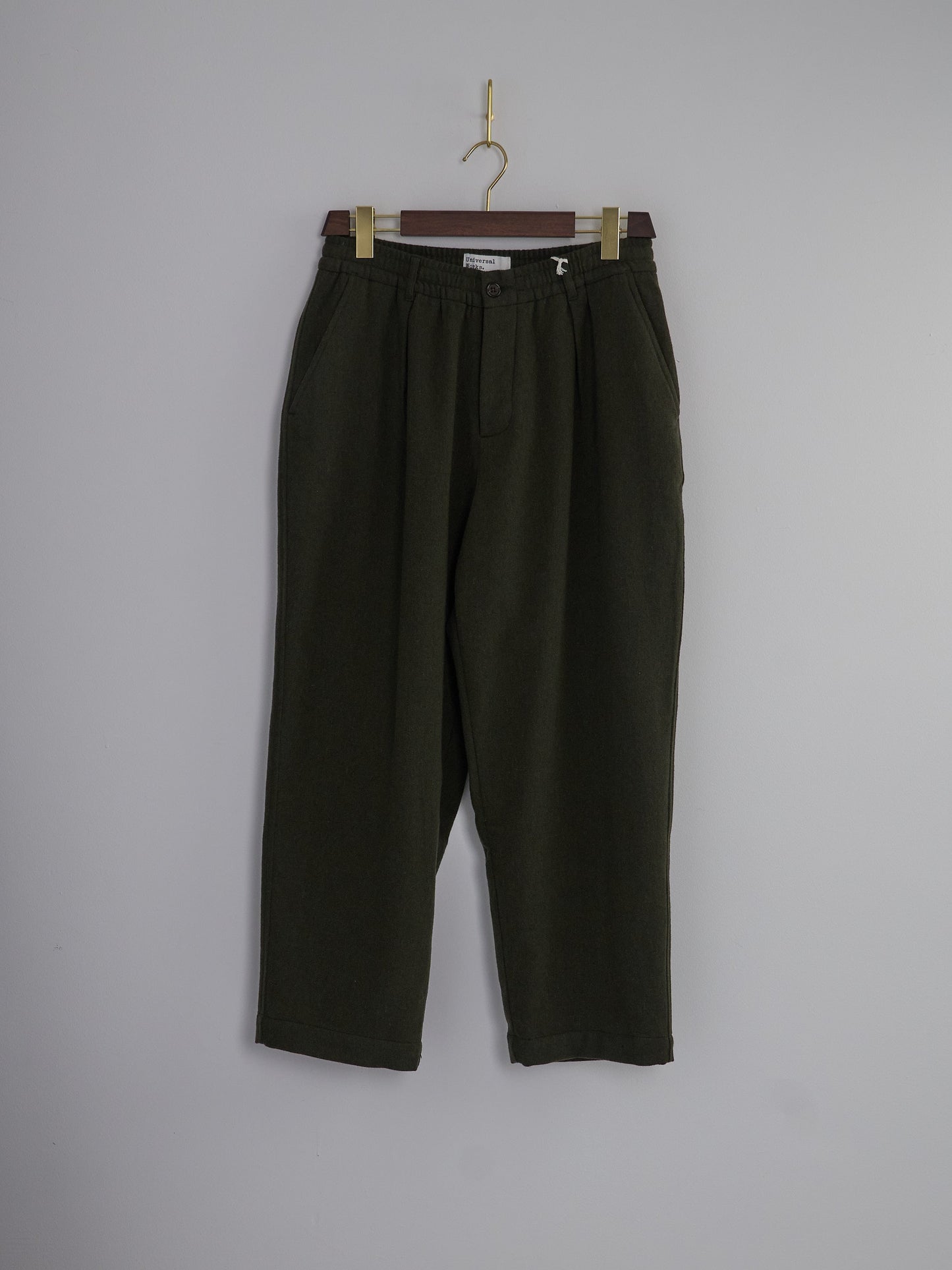 Oxford Pant in Olive Recycled Soft Wool