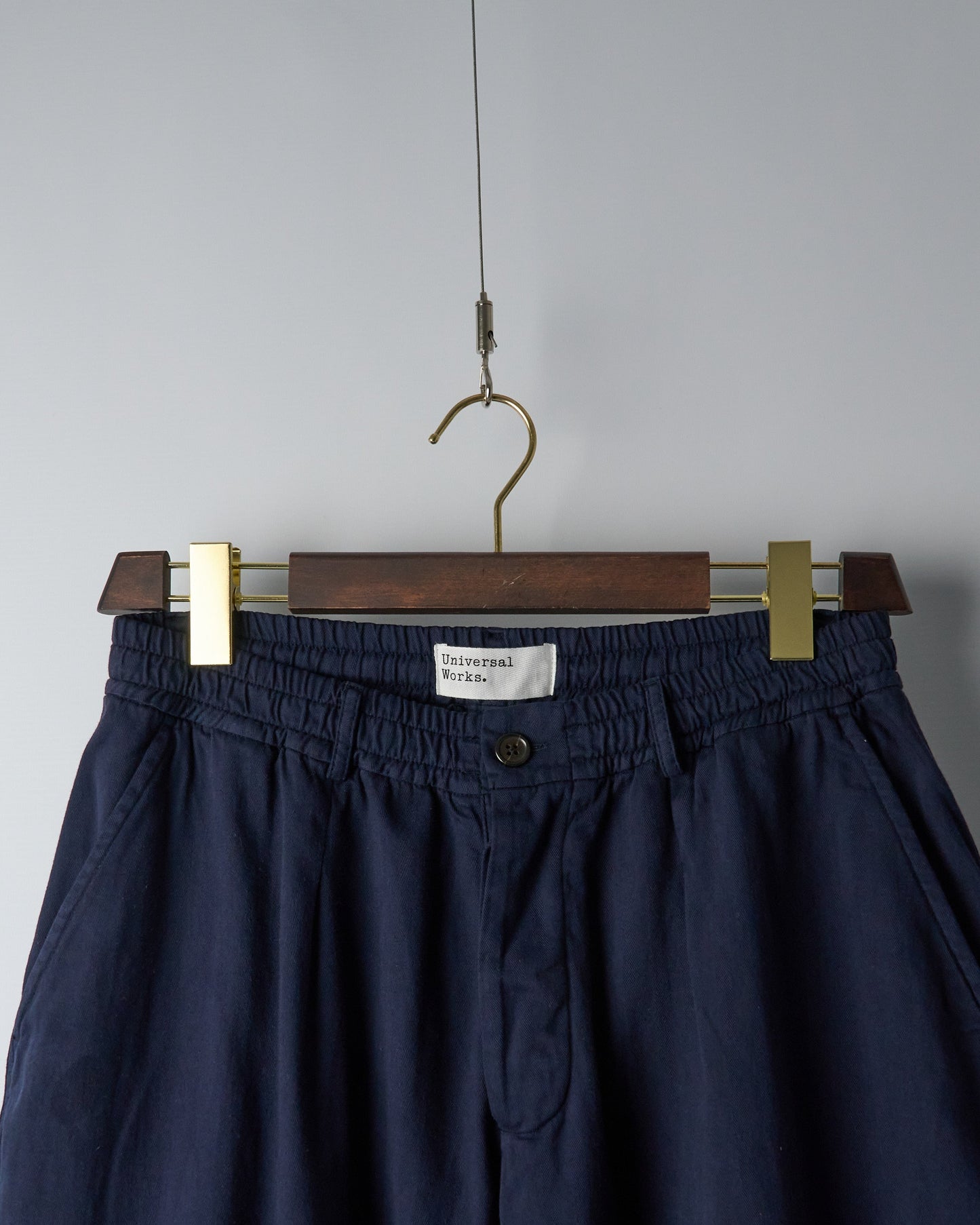 Oxford Pant in Dark Navy Herringbone Cotton