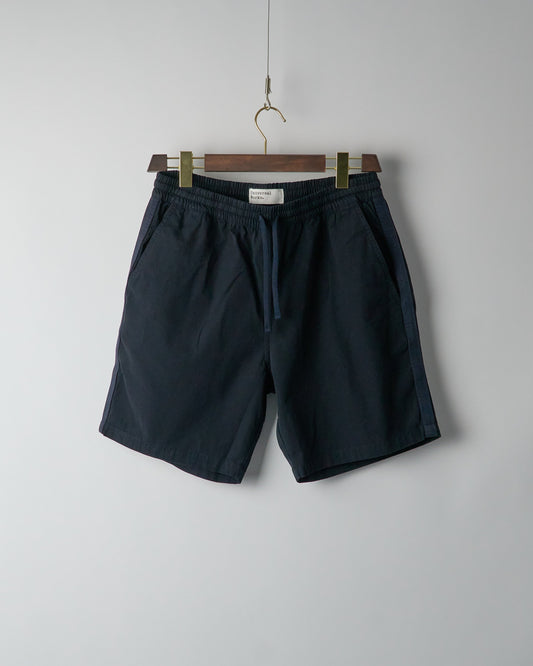 Beach Short in Navy Summer Canvas
